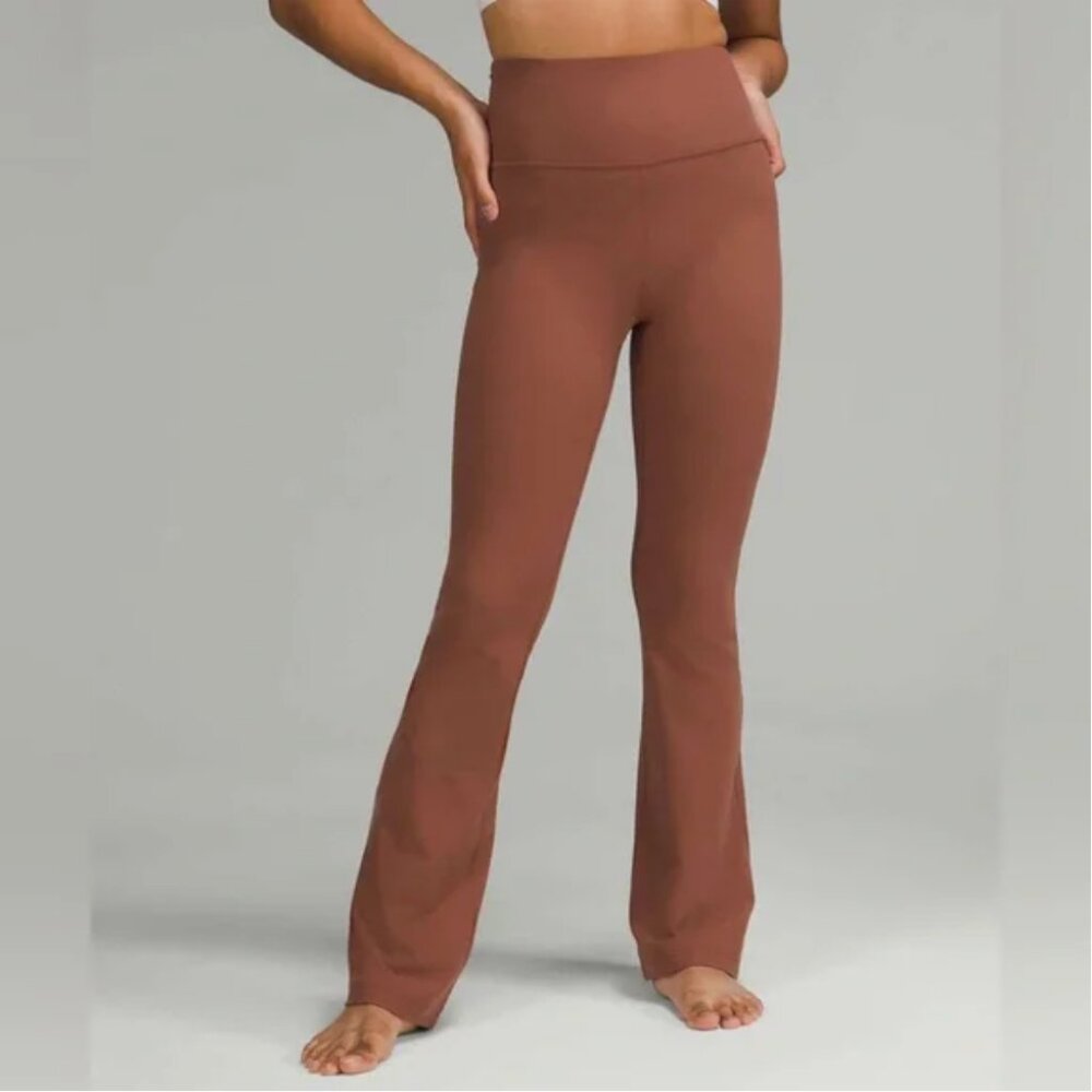 Lululemon‎ Groove Super-High-Rise Flared Pant Nulu Ancient Copper size 4